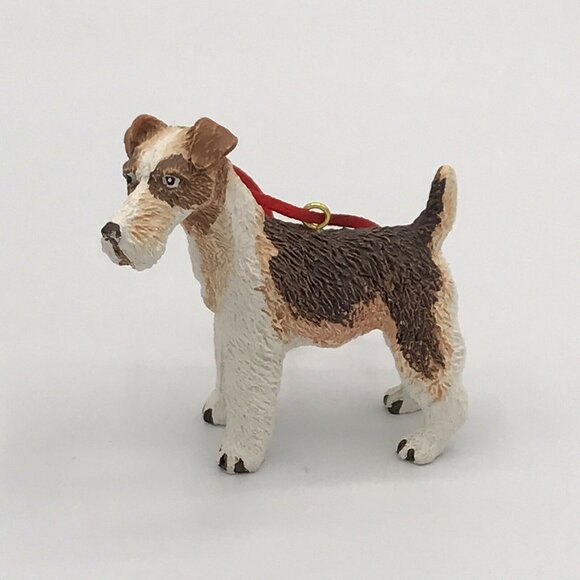 Unbranded Other - Wire Fox Terrier Resin Ornament Dog Lover Holiday Gift Small 2" Figurine